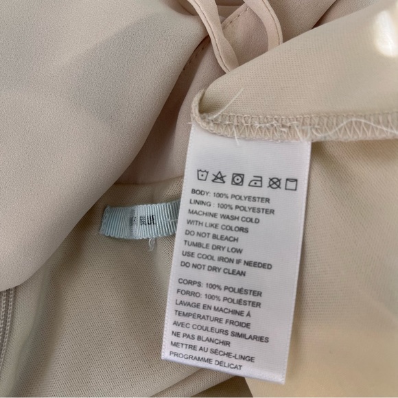 SOLD - Urban Outfitters Strappy Chiffon Skater Dress in Creme Size S - Picture 10 of 10